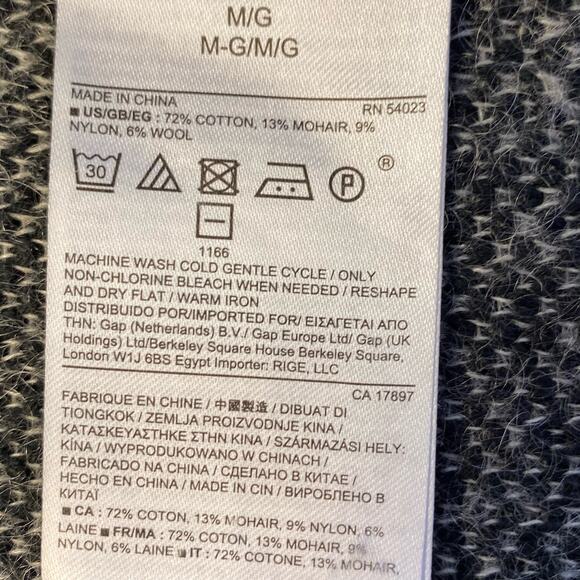 Banana Republic Cotton/Wool Buffalo Check Pockets Soft Cozy Vest Women M/L Black - Picture 6 of 6